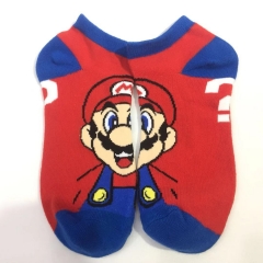 Super Mario Bro Game Cosplay Unisex Free Size Anime Short Socks