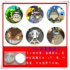 My Neighbor Totoro Cartoon Cosplay One Side Anime Pocket Mirror (6pcs/set)