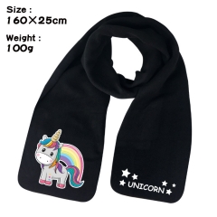 Unicorn Cartoon Pattern Cosplay Velvet For Winter Anime Scarf