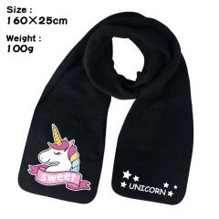Unicorn Cartoon Pattern Cosplay Velvet For Winter Anime Scarf