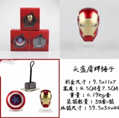 Marvel's The Avengers Movie Cosplay Helmet+Shield+Hammer Set