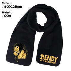 Bendy and the Ink Machine Cartoon Pattern Cosplay Velvet For Winter Anime Scarf