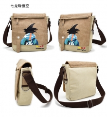 Dragon Ball Z Goku Cartoon Fashion Canvas+PU Anime Crossbody Bag Single Shoulder Bags