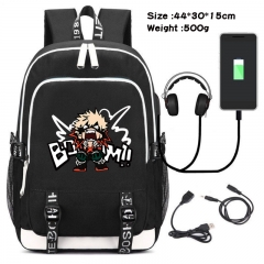 Boku no Hero Academia/My Hero Academia Anime Cosplay Cartoon Colorful USB Charging Backpack Bag