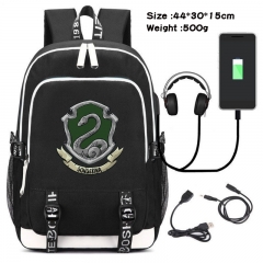 Harry Potter Anime Cosplay Cartoon Colorful USB Charging Backpack Bag