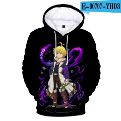 The Seven Deadly Sins  Anime 3D Print Casual Hooded Hoodie For Kids And Adult
