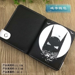Batman Movie Cartoon Cosplay Purse PU Leather Anime Short Wallet
