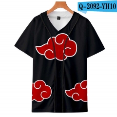 Naruto Series Anime 3D Printed SBaseball Short Sleeve T Shirt