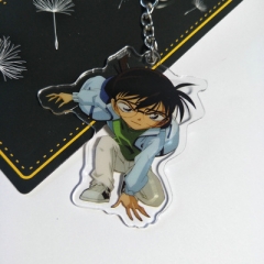 Detective Conan Cartoon Keychain Kawaii Acrylic PVC Keyring