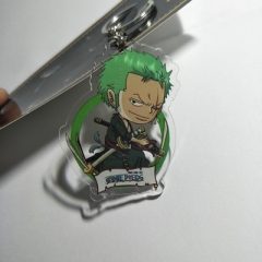 One Piece Cartoon Keychain Kawaii Acrylic PVC Keyring