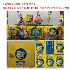SpongeBob SquarePants Cartoon Character Anime PVC Figure Model Toy (9pcs/set)