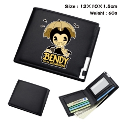 Bendy and the Ink Machine Anime Cosplay PU Purse Folding Anime Short Wallet