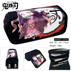 Demon Slayer: Kimetsu no Yaiba For Student Canvas Anime Pencil Bag