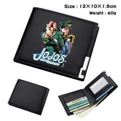JoJo's Bizarre Adventure Anime Cosplay PU Purse Folding Anime Short Wallet