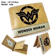 Wonder Woman Anime Cosplay PU Purse Folding Anime Short Wallet