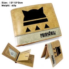 Fairy Tail Anime Cosplay PU Purse Folding Anime Short Wallet