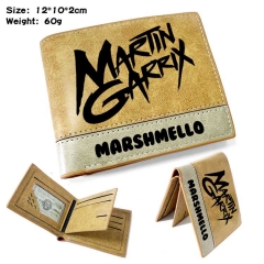 DJ Marshmello Anime Cosplay PU Purse Folding Anime Short Wallet