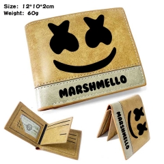 DJ Marshmello Anime Cosplay PU Purse Folding Anime Short Wallet