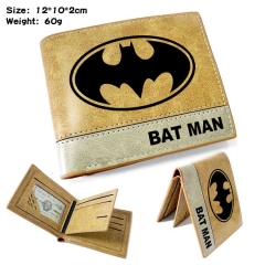 Batman Anime Cosplay PU Purse Folding Anime Short Wallet