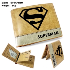 Superman Anime Cosplay PU Purse Folding Anime Short Wallet