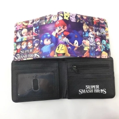 Nintendo Super Smash Bros Game Cosplay Anime Purse PU Wallet
