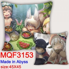 Made In Abyss Cartoon Cosplay Double Side Decorative Chair Cushion Cartoon Anime Square Pillow 45X45