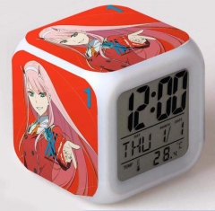 DARLING in the FRANXX Cartoon Colorful Change Anime Clock