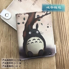 My Neighbor Totoro Cartoon Cosplay Purse PU Leather Anime Short Wallet