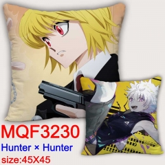 HUNTER×HUNTER Cartoon Cosplay Double Side Decorative Chair Cushion Cartoon Anime Square Pillow 45X45
