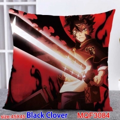 Black Clover Cartoon Cosplay Double Side Decorative Chair Cushion Cartoon Anime Square Pillow 45X45
