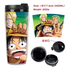 One Piece Cartoon Insulation Cup Heat Sensitive Mug 400ML