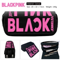K-POP BlackPink For Student Canvas Anime Pencil Bag 20*10*7.5cm