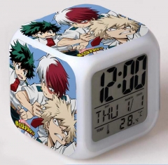 My Hero Academia Cartoon Square Colorful Change Anime Alarm Clock