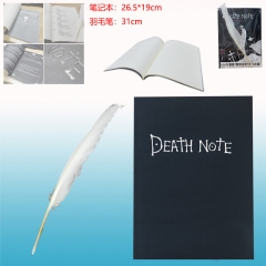 Death Note Cartoon Paper Black Anime Notebook+Pen