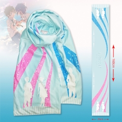 Your Name Cartoon Double Side Warm Decoration Scarf for Winter