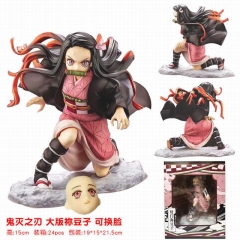 Demon Slayer: Kimetsu no Yaiba Kamado Nezuko Cartoon Character Design Model Toy Anime PVC Figure 15cm