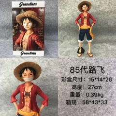 27cm One Piece 85 Generation Luffy Cartoon Character Model Toy Can Change Face Anime PVC Figure