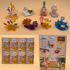 8PCS/SET Pokemon Cartoon Model Toys Wholesale Anime PVC Figure