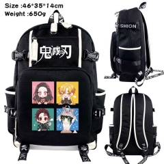 Demon Slayer: Kimetsu no Yaiba Anime Cosplay Cartoon Canvas Colorful Backpack Bag