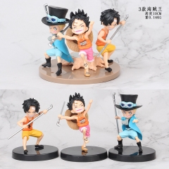 One Piece Cartoon Collection Model Toy Wholesale Anime PVC Figures (3pcs/set)