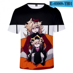 Demon Slayer: Kimetsu no Yaiba Anime 3D Printed SBaseball Short Sleeve T Shirt