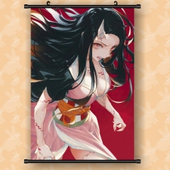 Demon Slayer: Kimetsu no Yaiba Waterproof Anime Wallscrolls Game Cosplay Cartoon Wall Scrolls Decoration