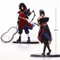Naruto 12 Generation Madara and Sasuke Cosplay Cartoon Character Model Toy Anime Figure (2pcs/set)
