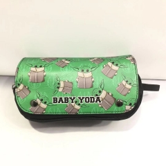 Baby Yoda Movie Cosplay Anime Pen Bag Pencil Case