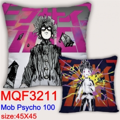 Mob Psycho 100 Cartoon Cosplay Double Side Decorative Chair Cushion Cartoon Anime Square Pillow 45X45