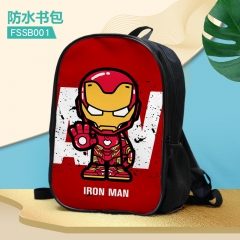 Iron Man Custom Design Cosplay Cartoon Waterproof Anime Backpack Bag