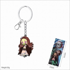 Demon Slayer : Kimetsu no Yaiba Cartoon Pendant Fashion Jewelry Decoration Anime Keychain