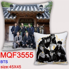 16 Styles K-POP BTS Bulletproof Boy Scouts Cartoon Soft Pillow Game Square Stuffed Pillows 45*45cm