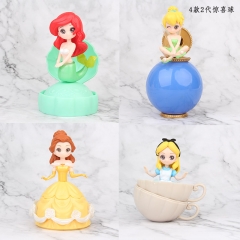 Surprise Doll Disney Princess 2 Generation Cartoon Cosplay Collection Anime PVC Figure Set