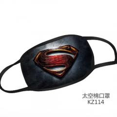 Superman Color Printing Space Cotton Material  Anime Mask